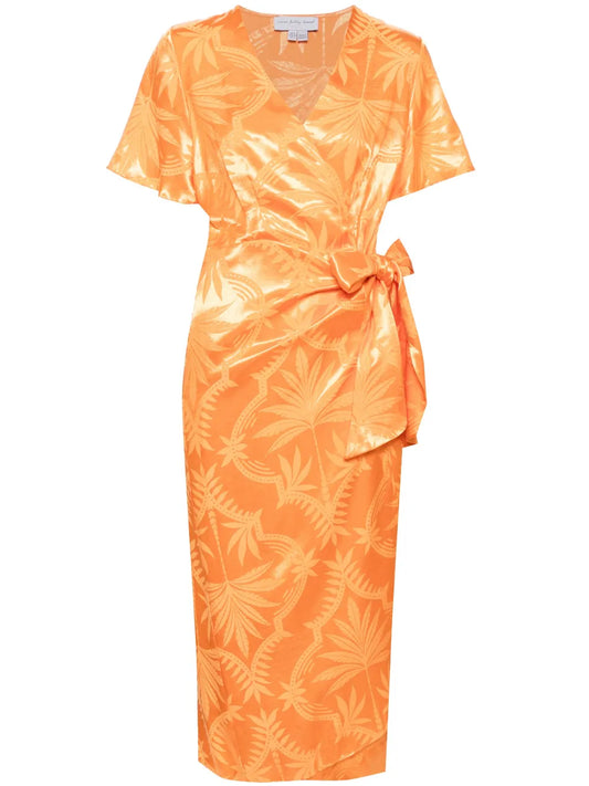 Vienna Palm Print Dress