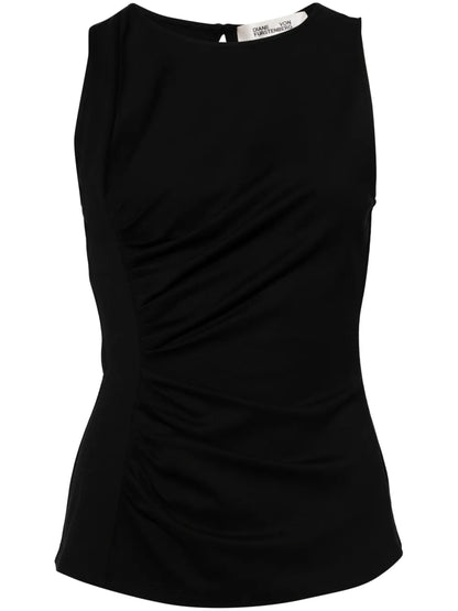 Draped-Detail Tank Top