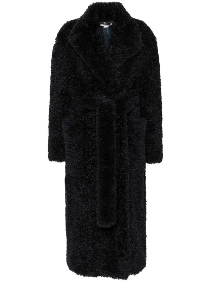 Faux-Fur Belted Coat