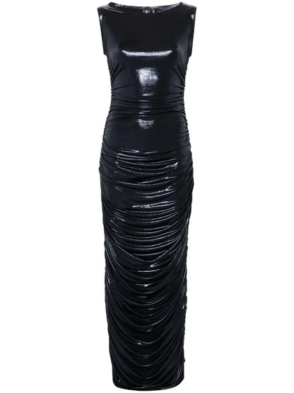 Gathered Detailing Maxi Dress