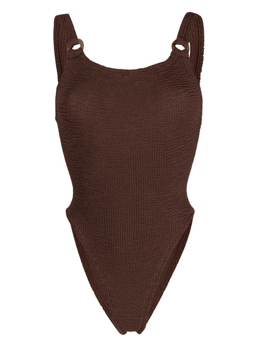 Domino Seersucker Swimsuit