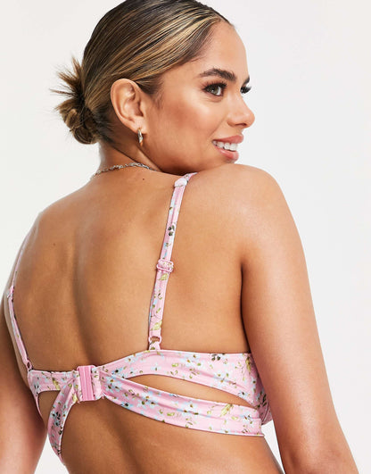 Fuller Bust Mix And Match Underwired Wrap Bikini Top