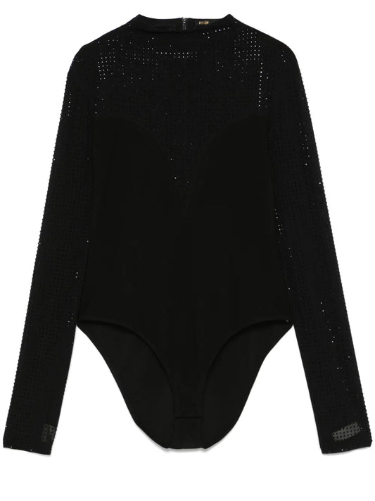 Crystal-Embellished Bodysuit