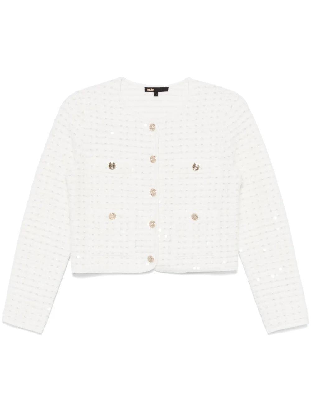 Sequin-Embellished Cardigan