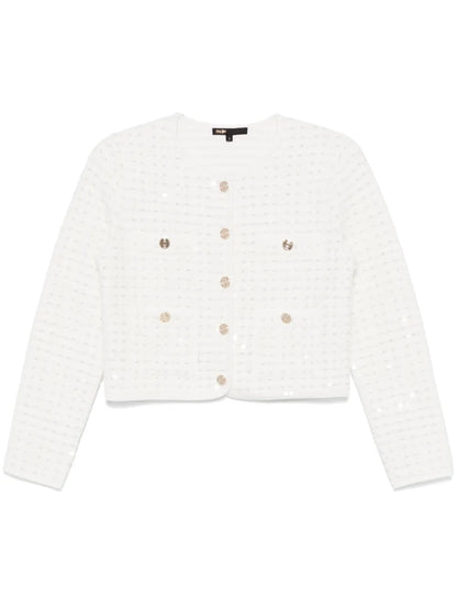 Sequin-Embellished Cardigan