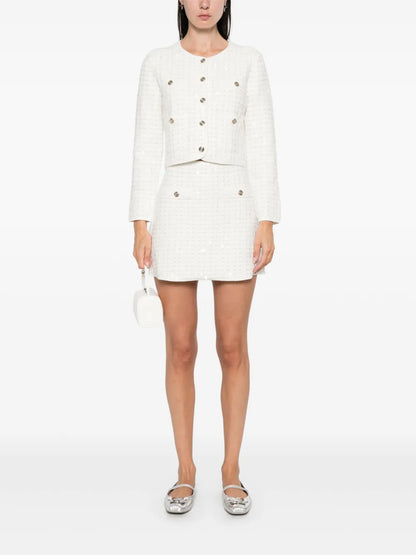 Sequin-Embellished Cardigan