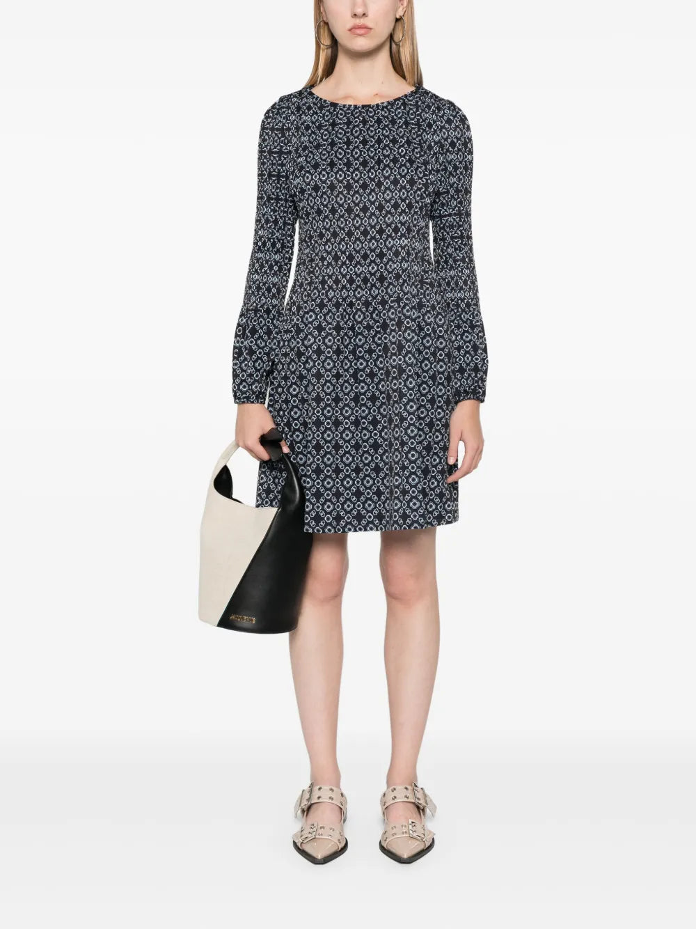 Clover-Motif Mini Dress