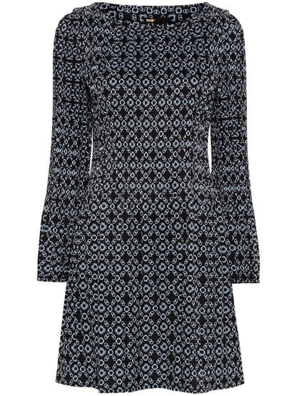 Clover-Motif Mini Dress