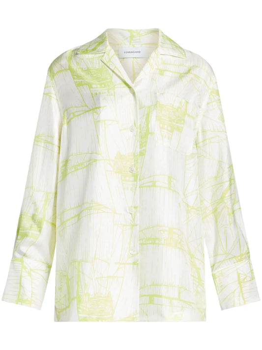 Abstract-Print Shirt