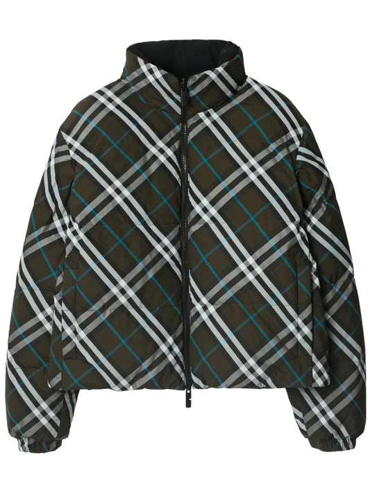 Reversible Check Puffer Jacket