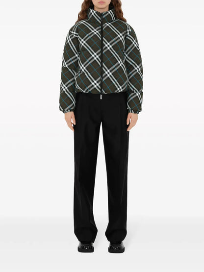 Reversible Check Puffer Jacket