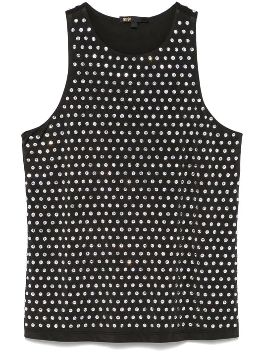 Crystal-Embellished Tank Top