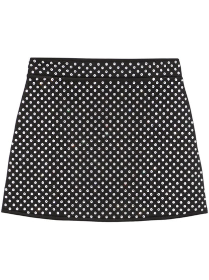 Crystal-Embellished Mini Skirt