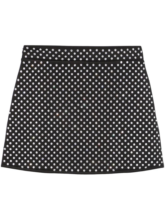 Crystal-Embellished Mini Skirt