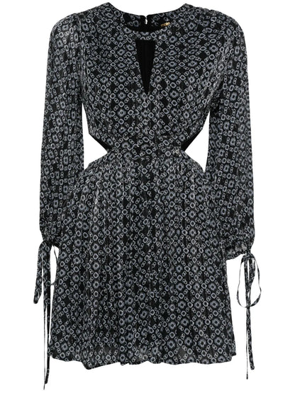 Clover-Motif Mini Dress