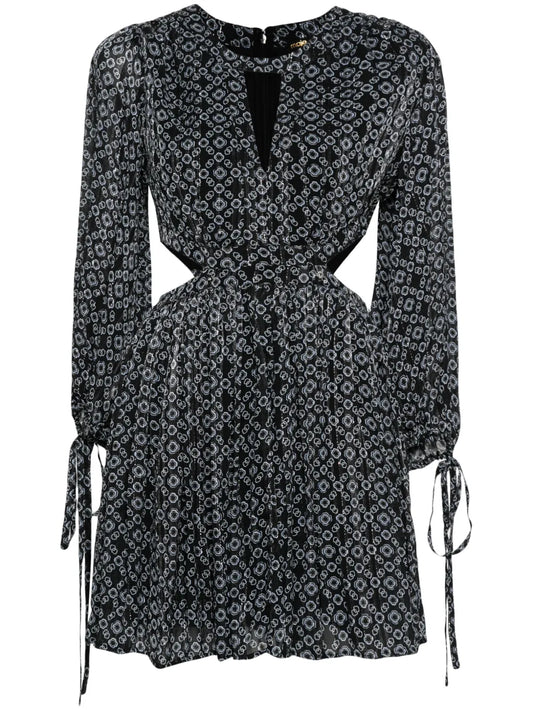 Clover-Motif Mini Dress