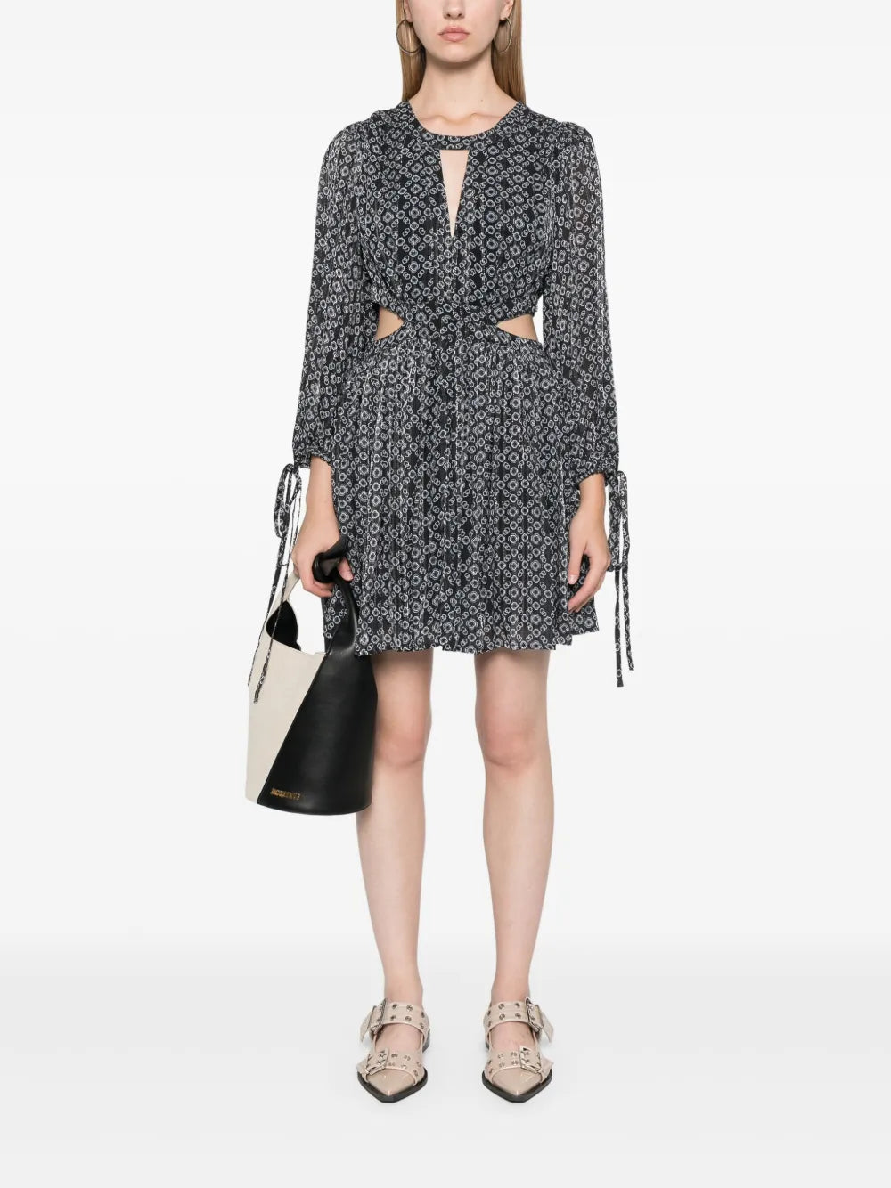 Clover-Motif Mini Dress