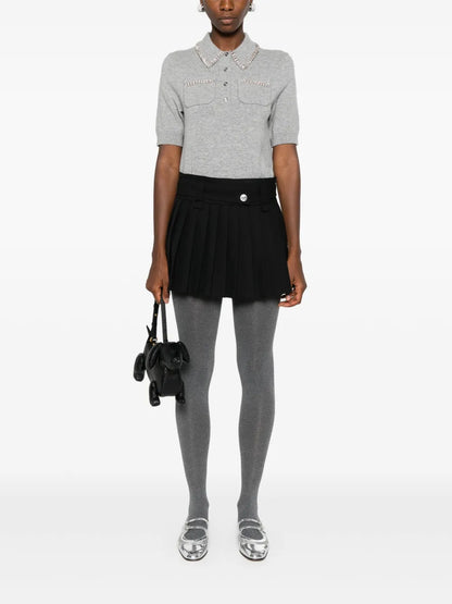 Pleated Mini Skirt