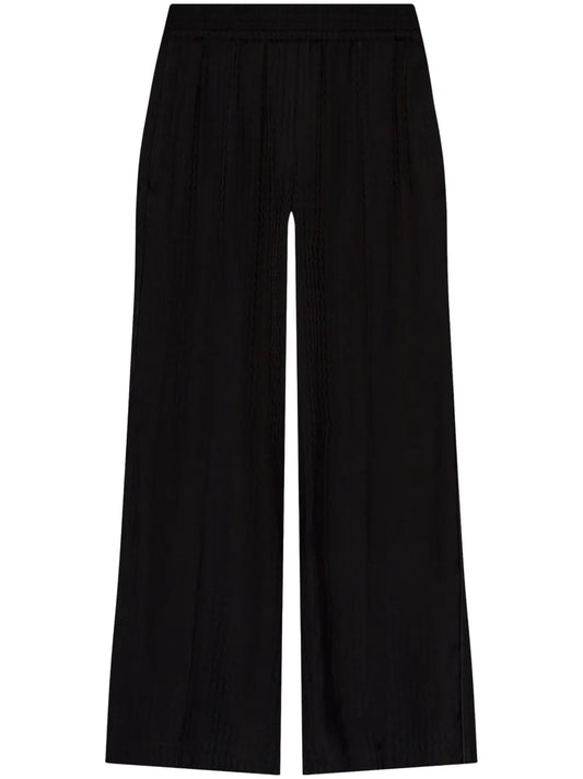 Monogram-Jacquard Wide-Leg Trousers