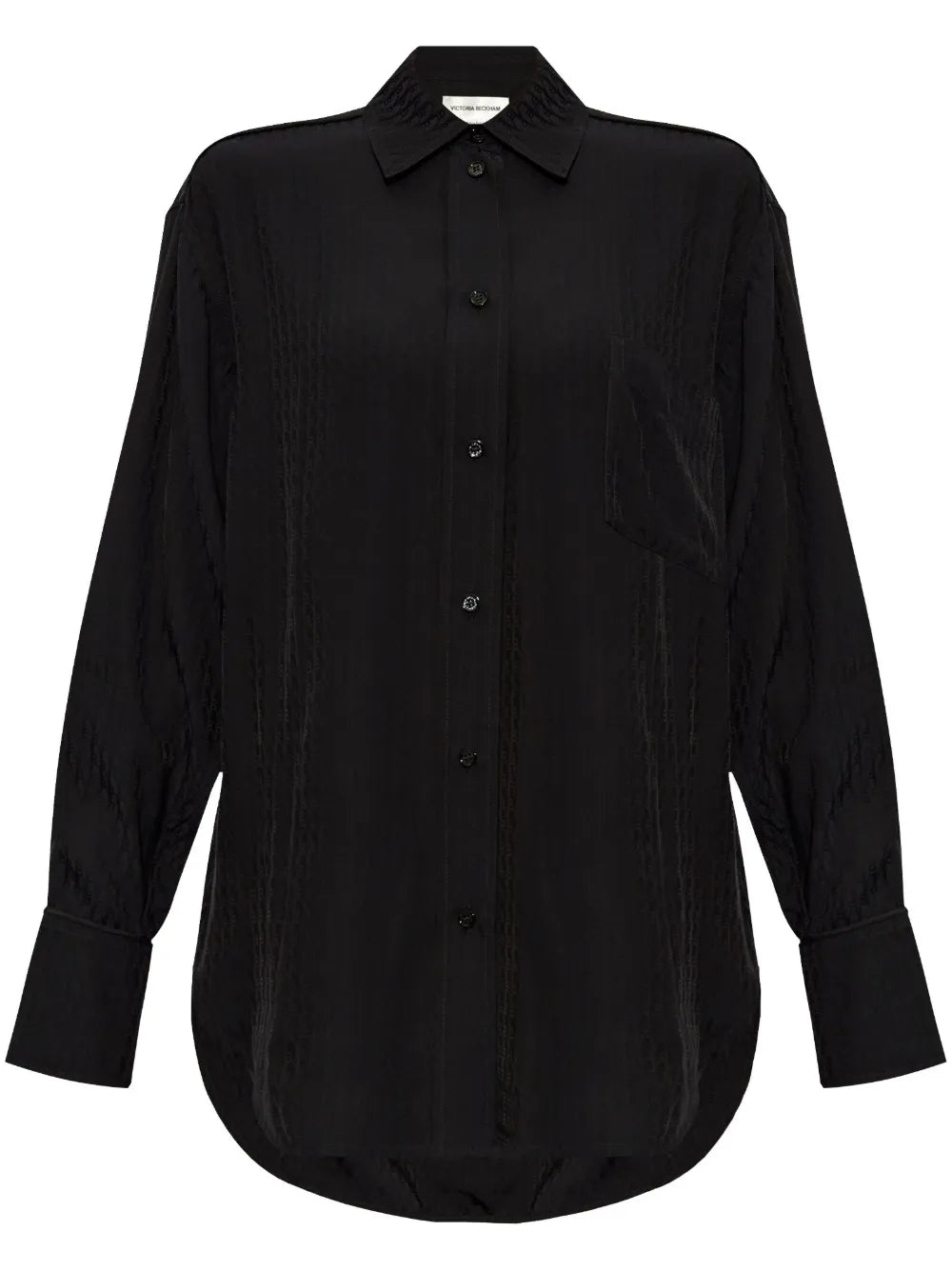 Monogram-Pattern Button-Down Shirt