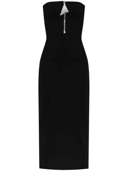 Strapeless Midi Dress