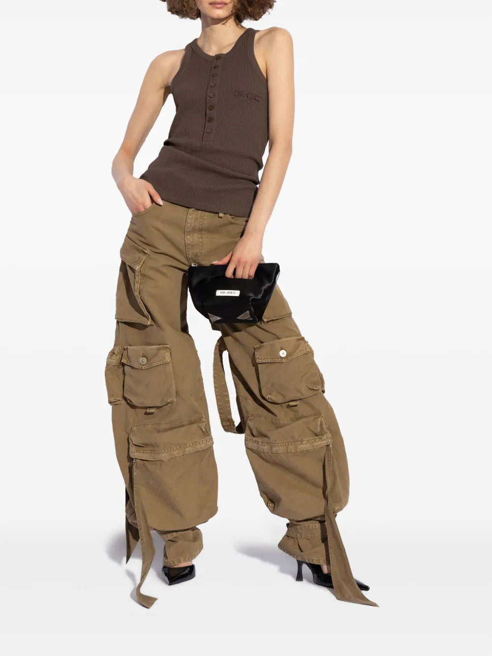 Wide-Leg Cargo Jeans