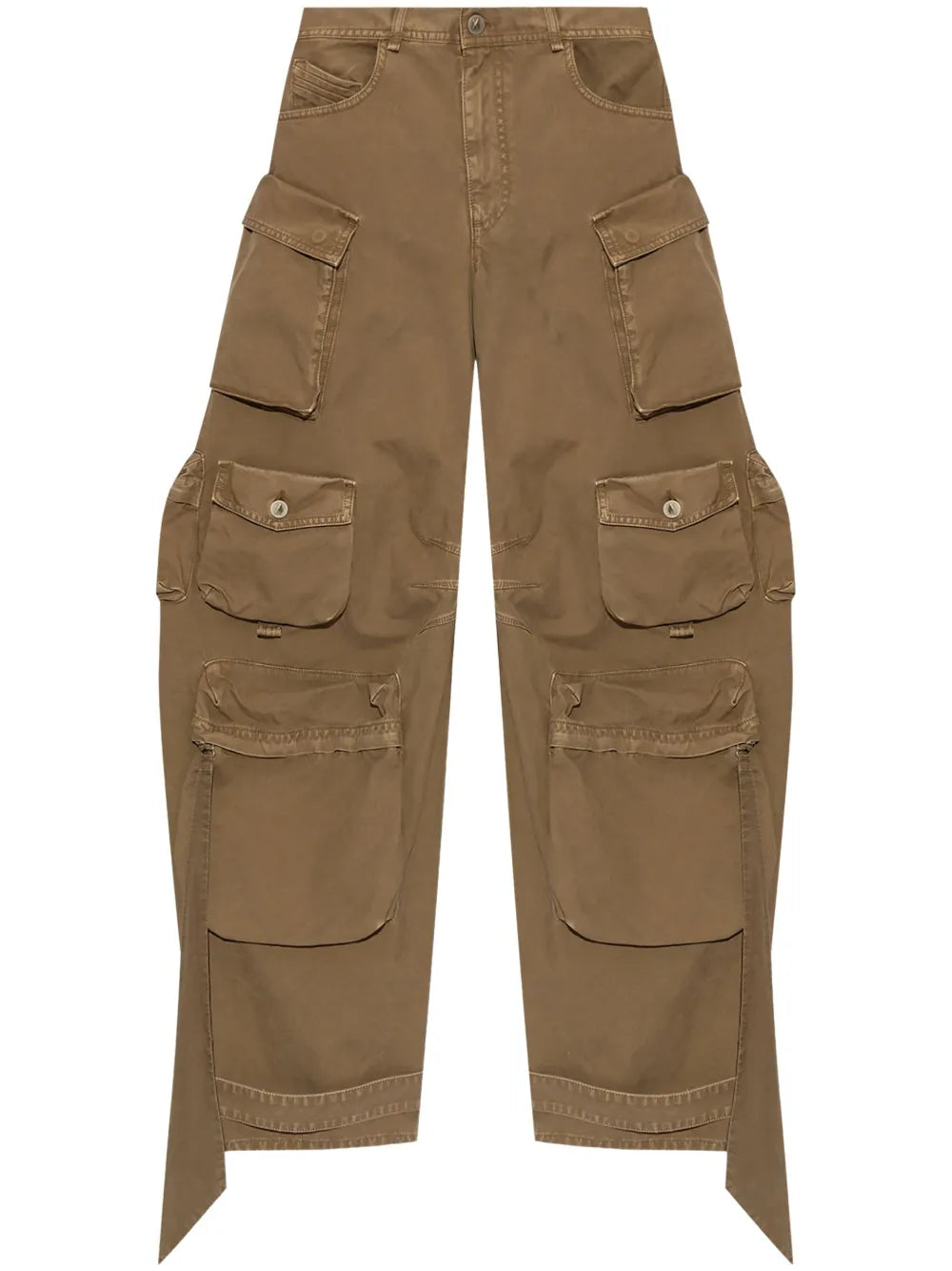 Wide-Leg Cargo Jeans