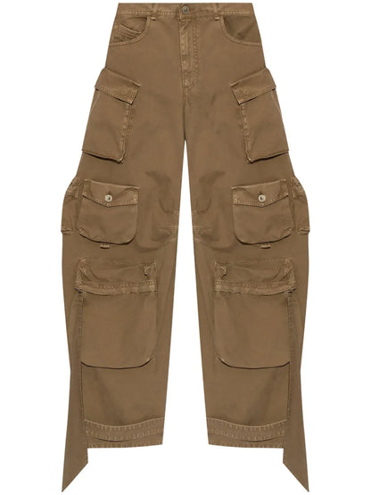 Wide-Leg Cargo Jeans