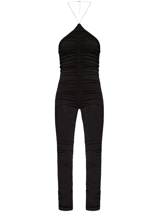Chain-Link Halterneck Jumpsuit
