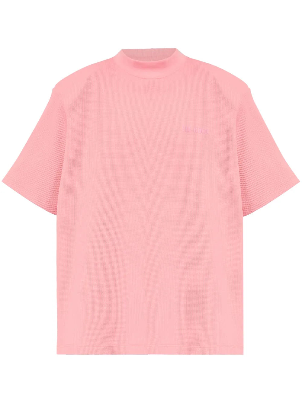 Oversized Waffle-Knit T-Shirt