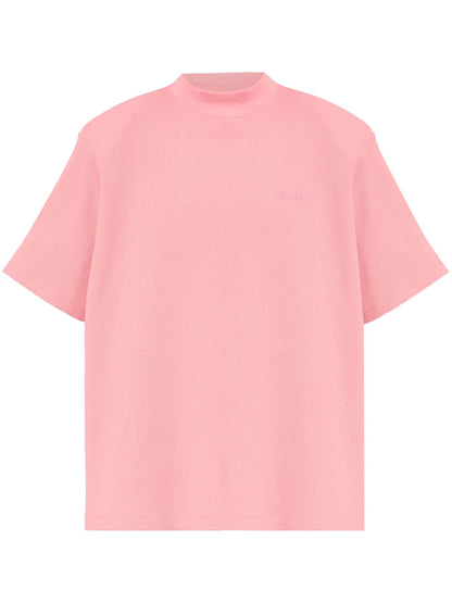 Oversized Waffle-Knit T-Shirt