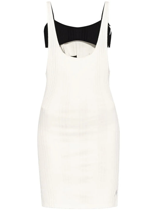 Layered Cut-Out Mini Dress