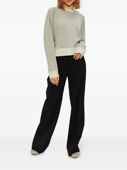 Logo-Embroidered Boat-Neck Sweatshirt