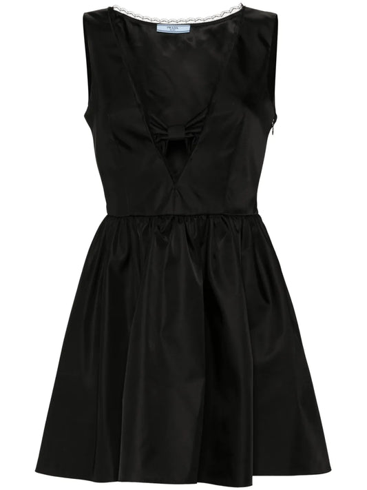 Re-Nylon Bow-Detail Mini Dress