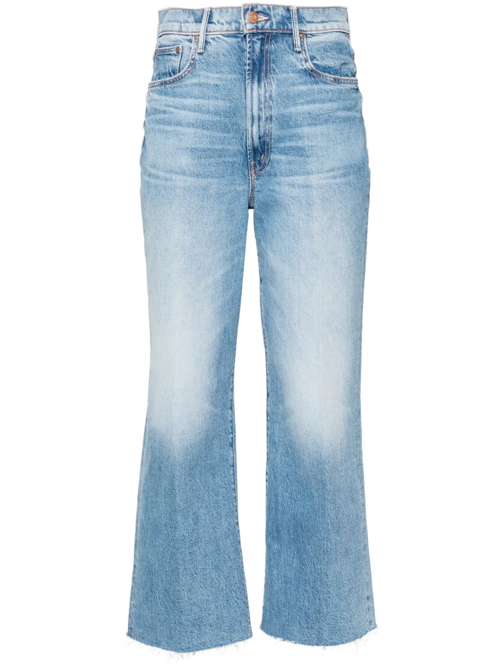 Maven Ankle Fray Wide-Leg Jeans