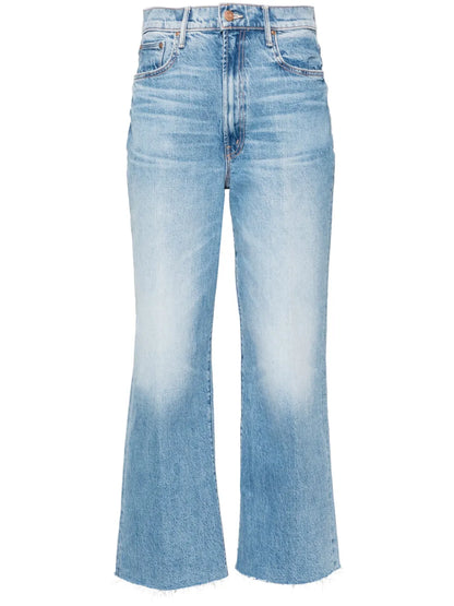 Maven Ankle Fray Wide-Leg Jeans