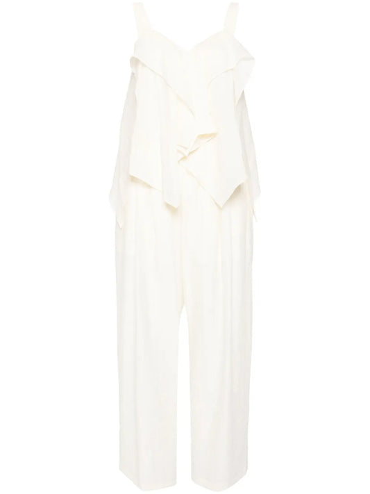 Draped-Design Muslin Co-Ord Set