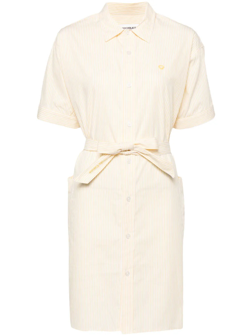 Pinstripe Poplin Shirt Dress