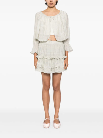Fully-Ruffled Muslin Co-Ord Set