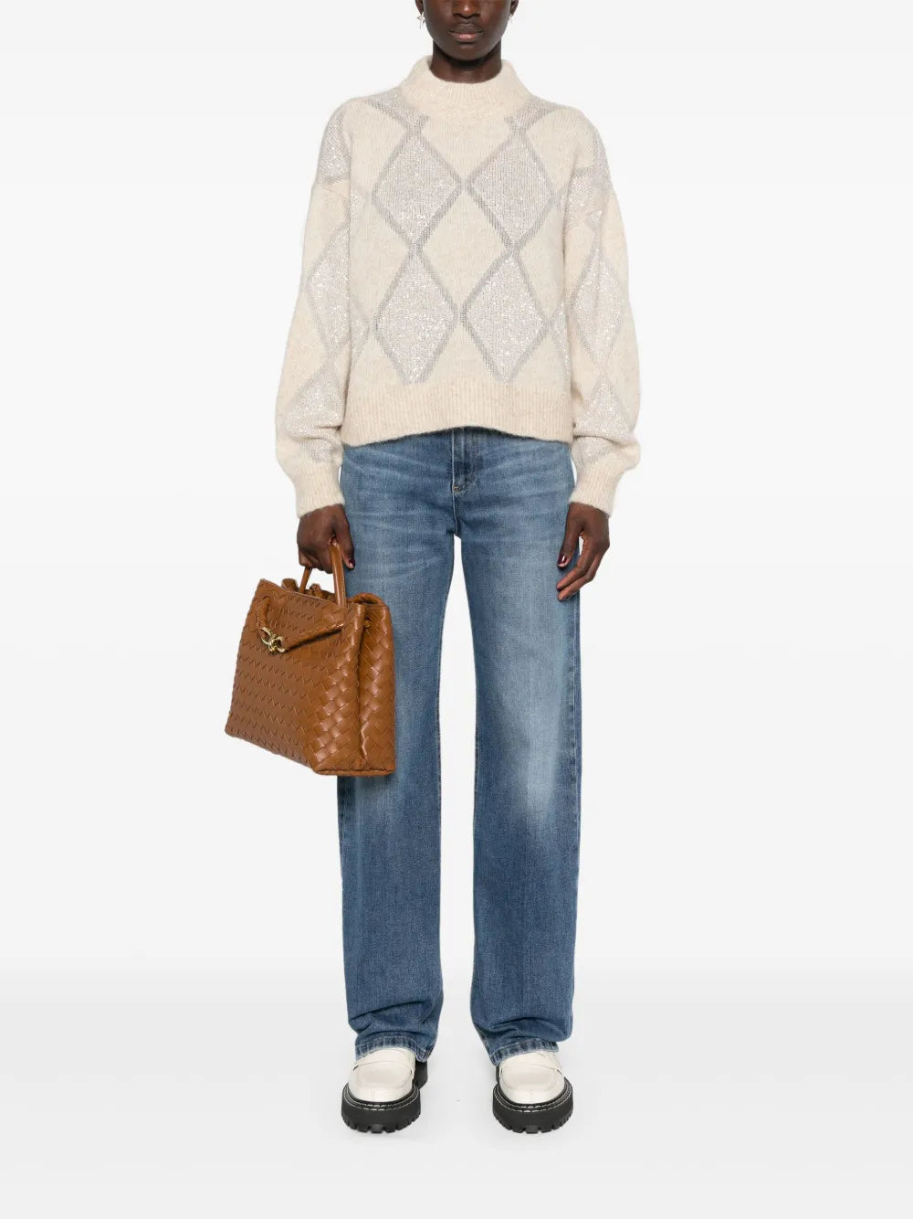 High-Rise Straight Jeans