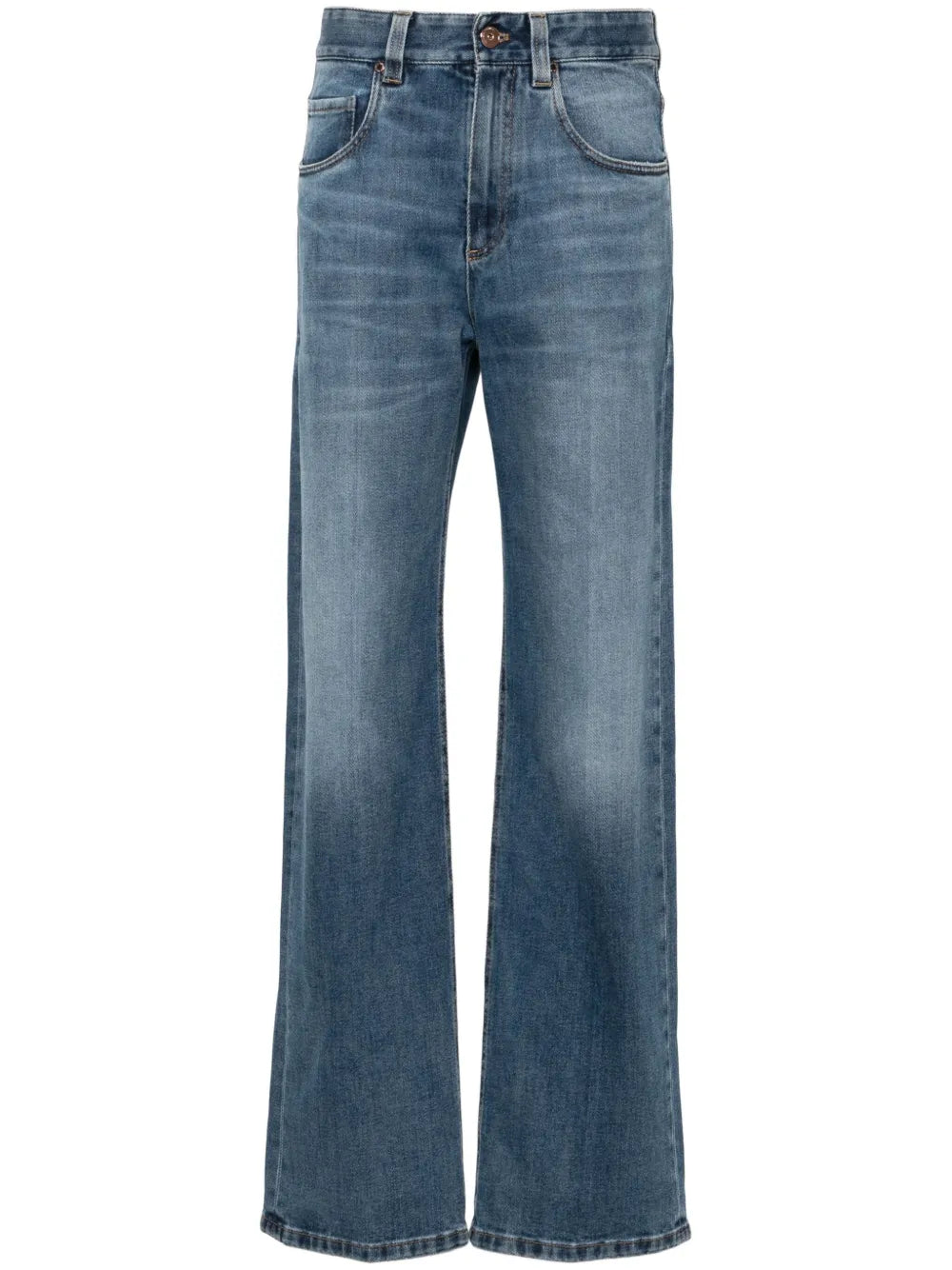 High-Rise Straight Jeans