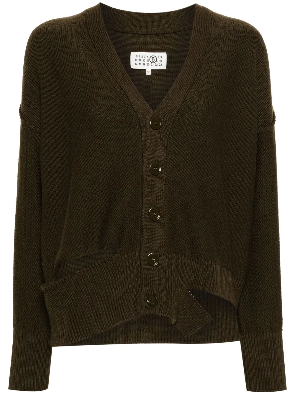 Cut-Out Button-Up Cardigan