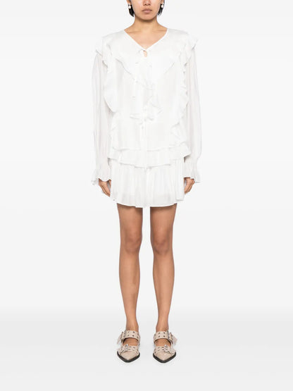 Fully-Ruffled Muslin Co-Ord Set