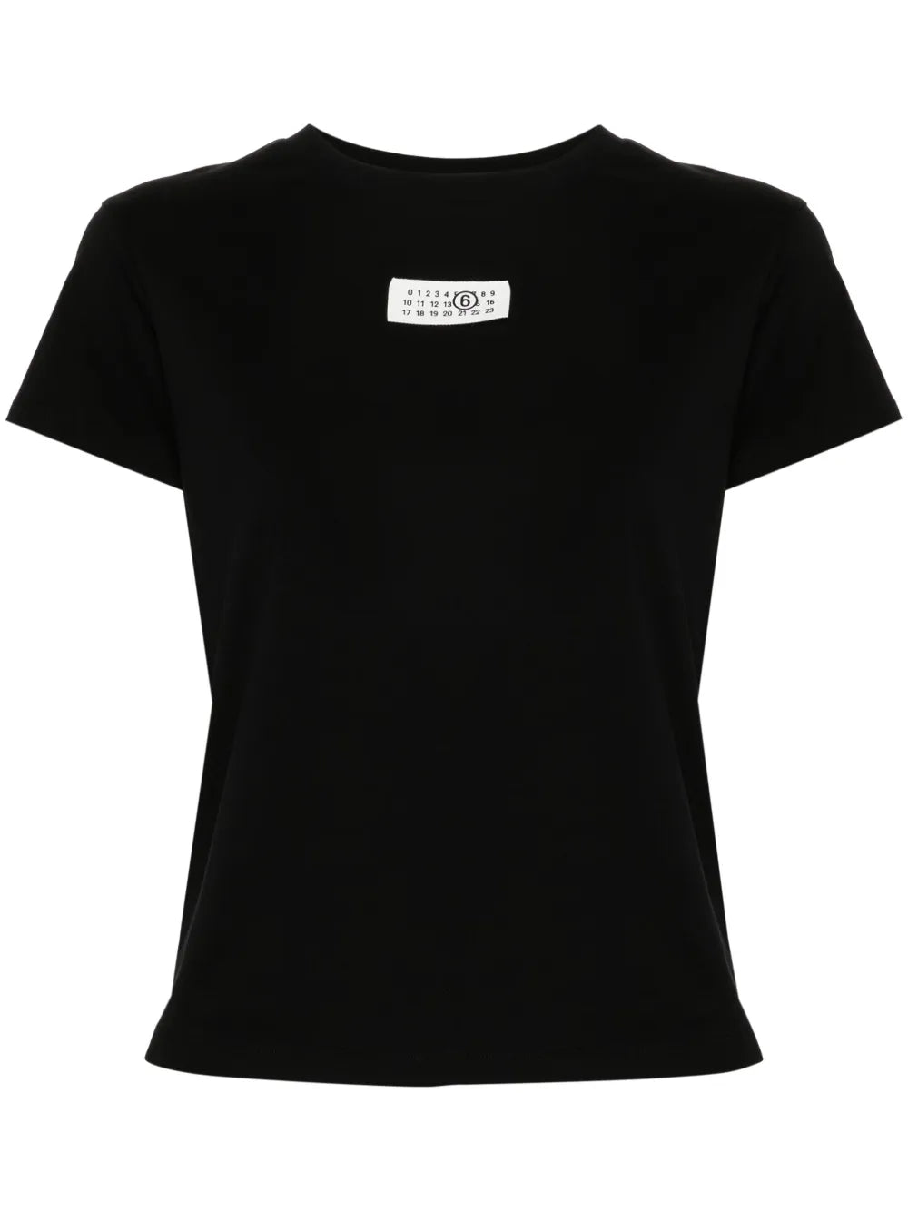 Numbers-Patch Cotton T-Shirt