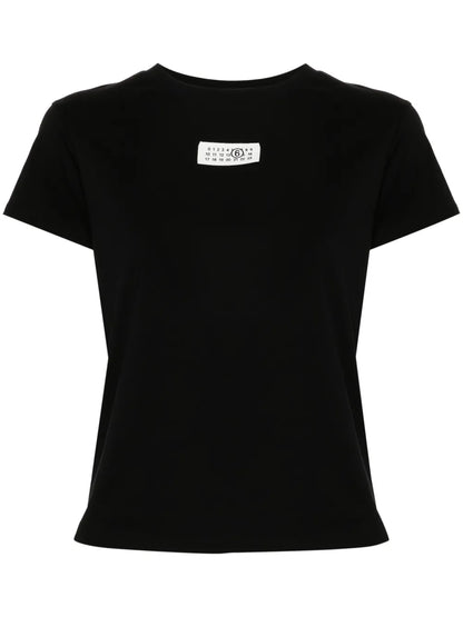 Numbers-Patch Cotton T-Shirt