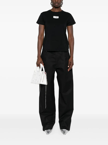 Numbers-Patch Cotton T-Shirt