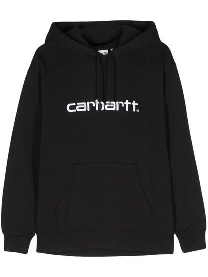 Embroidered-Logo Hoodie