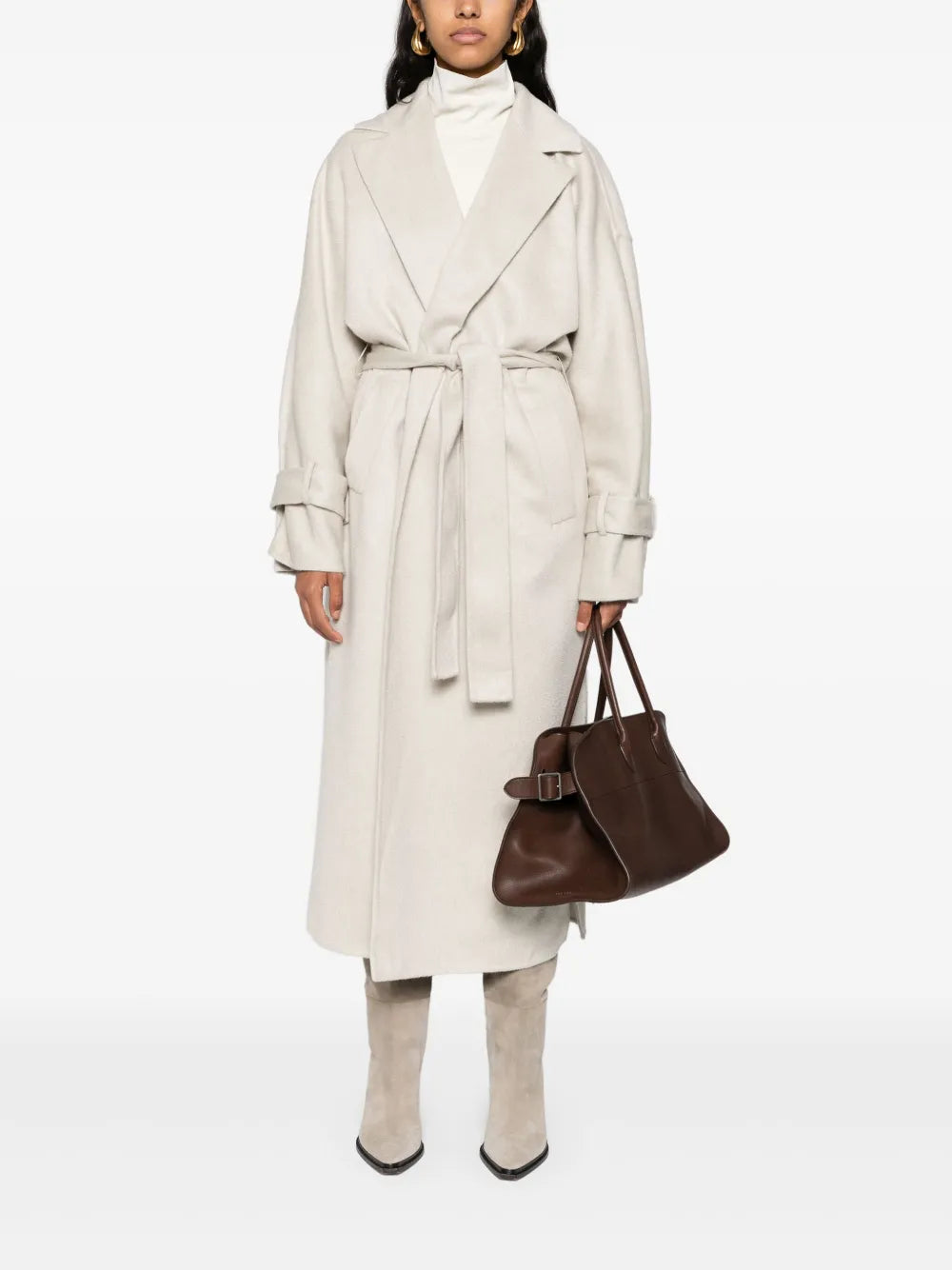 Cashmere Belted Midi Coat