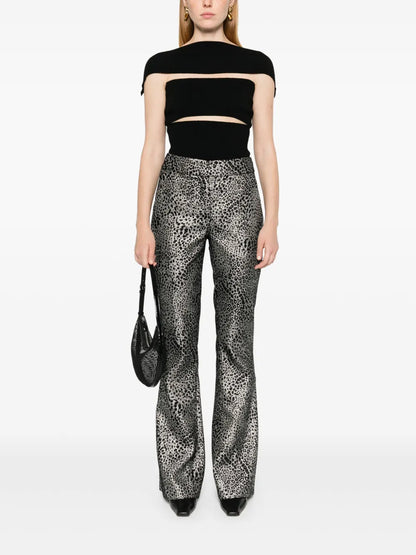 Animalier Lurex Trousers