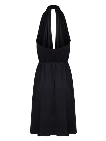 Halterneck Midi Beach Dress